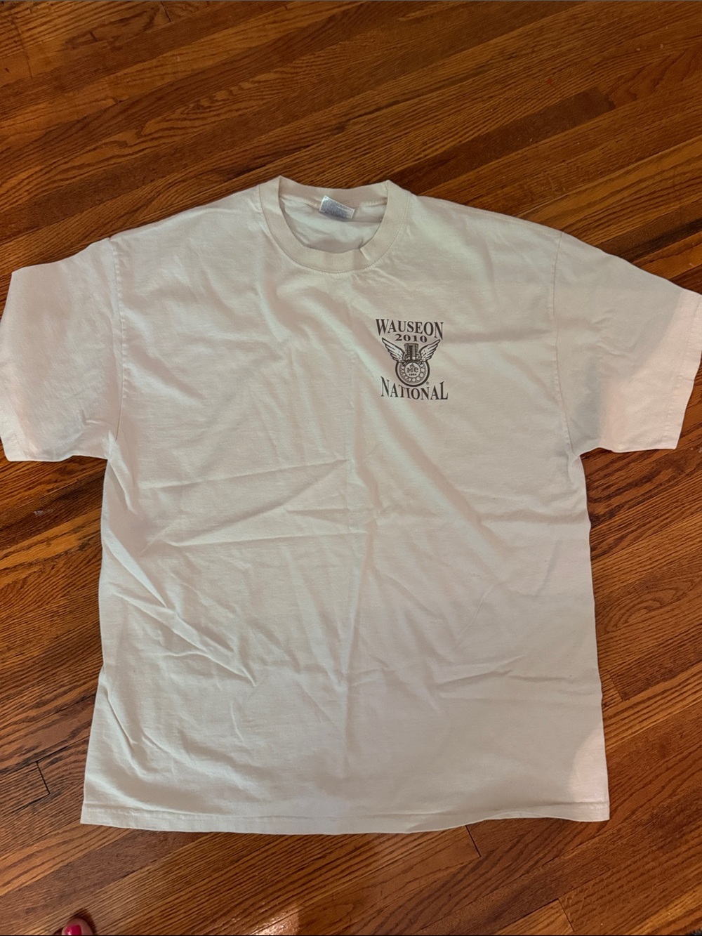 Wauseon National 2010- Gildan White Short Sleeve Tee with Small Black Chest Logo